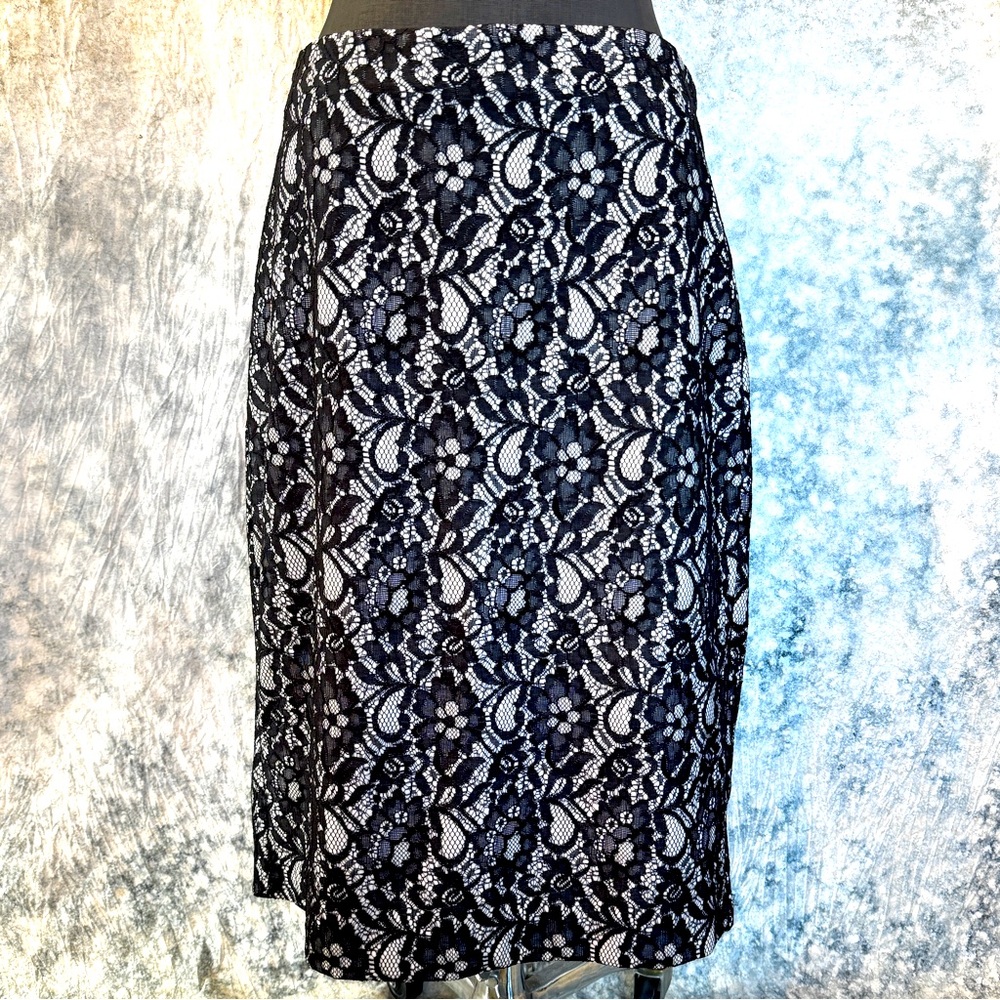 Worthington Black Lace Skirt - 14